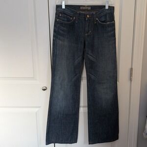 Vintage Joes Jeans Womens Y2K Bootcut Dark Wash Denim Blue W25 Made in USA 2000s